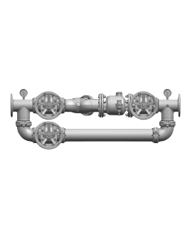 Valtec_Pressure Reducing Knife Gate Valve Set (Flanged) (By-Pass)